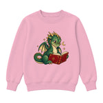 Storybook — Library Dragon — Premium Youth Sweatshirt / Pink