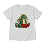 Storybook — Library Dragon — Youth T-Shirt / Ash