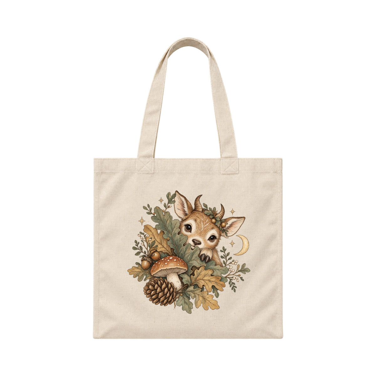Storybook — Woodland Creature — Canvas Tote / Natural