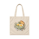 Storybook — Playful Breakfast — Canvas Tote / Natural