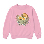 Storybook — Playful Breakfast — Premium Youth Sweatshirt / Pink