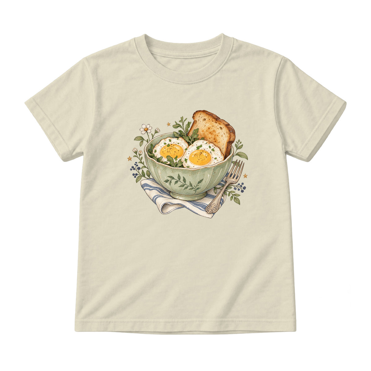 Storybook — Playful Breakfast — Youth T-Shirt / Natural