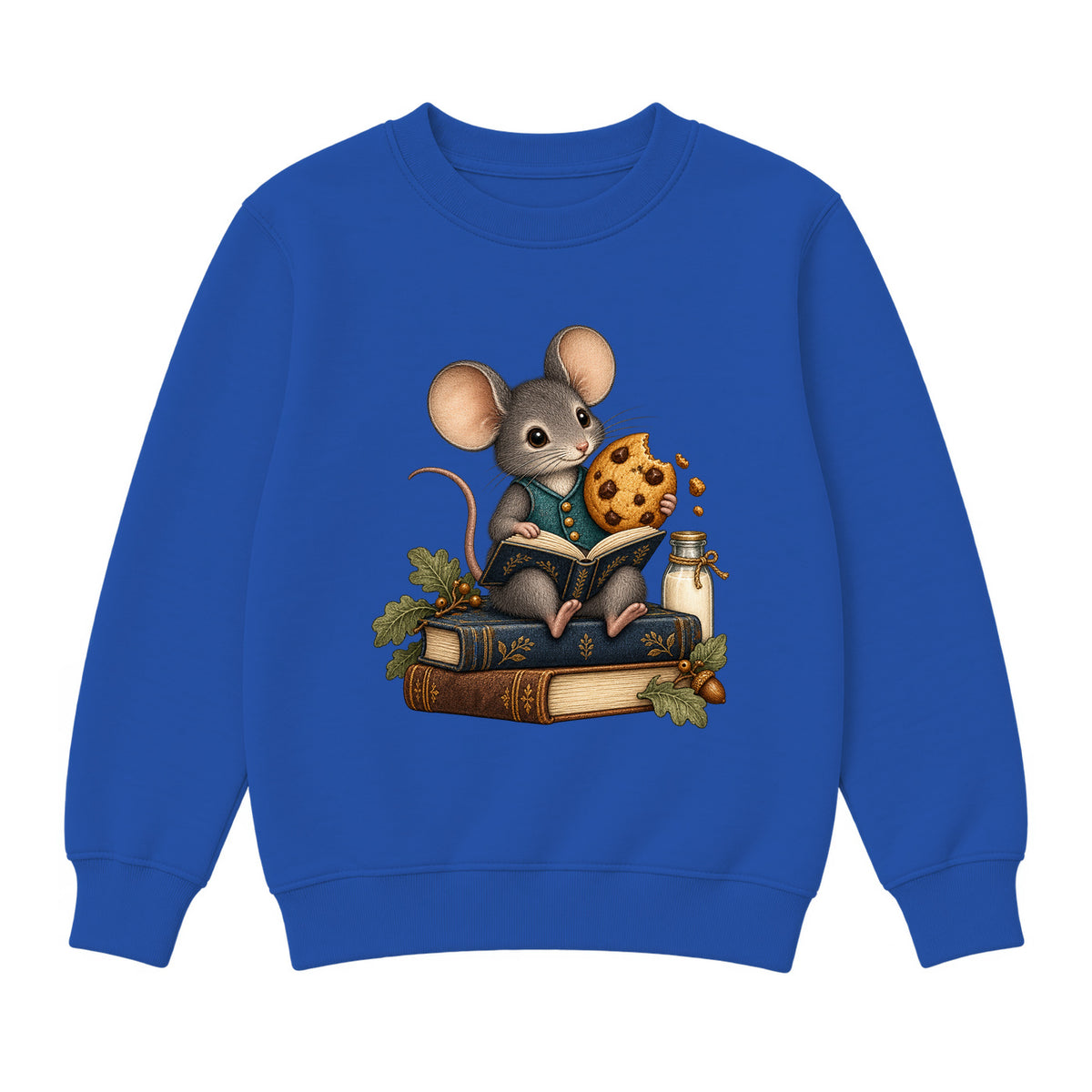 Storybook — Mouse and Cookie Storytime — Classic Youth Sweatshirt / Royal