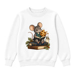 Storybook — Mouse and Cookie Storytime — Classic Youth Sweatshirt / White