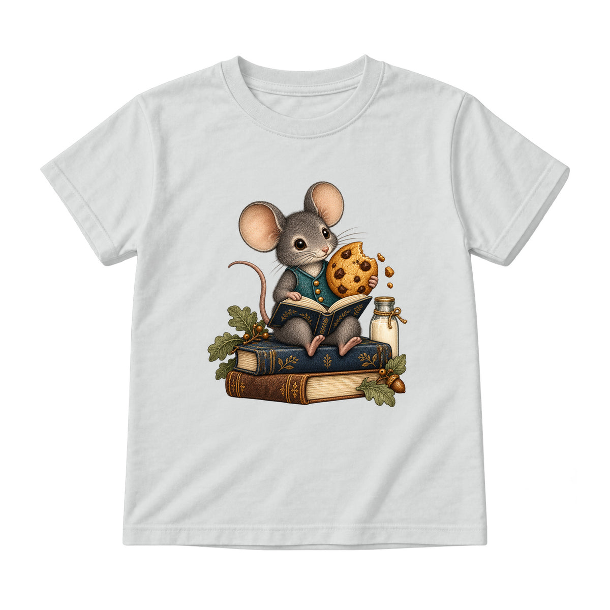 Storybook — Mouse and Cookie Storytime — Youth T-Shirt / Ash