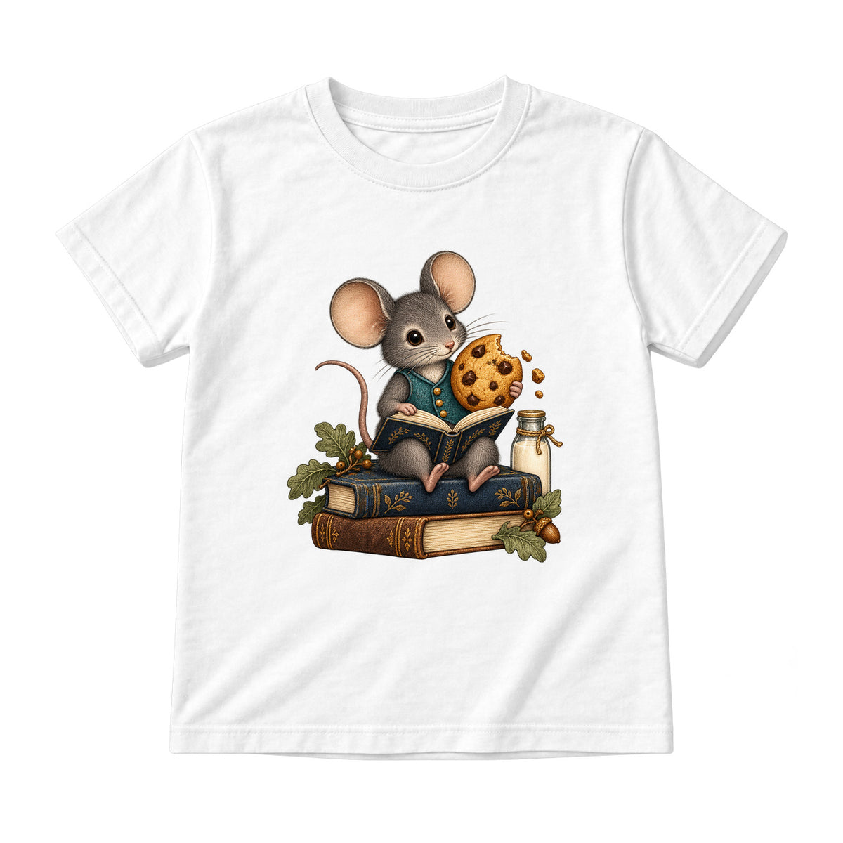 Storybook — Mouse and Cookie Storytime — Youth T-Shirt / White