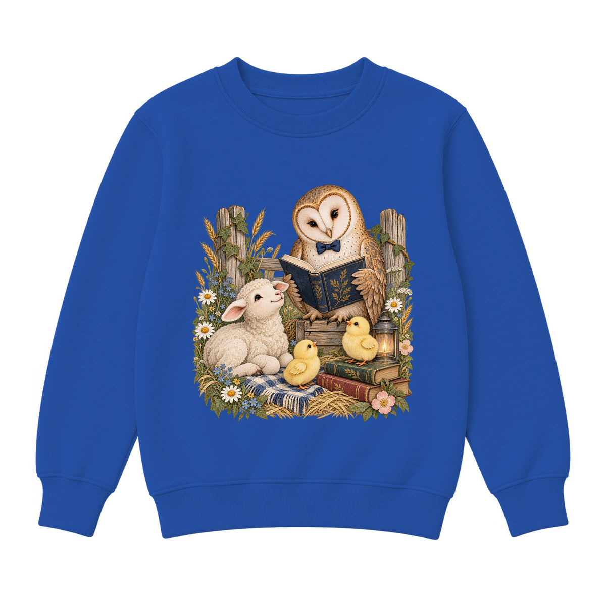 Storybook — Barnyard Book Club — Classic Youth Sweatshirt / Royal