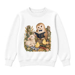 Storybook — Barnyard Book Club — Classic Youth Sweatshirt / White