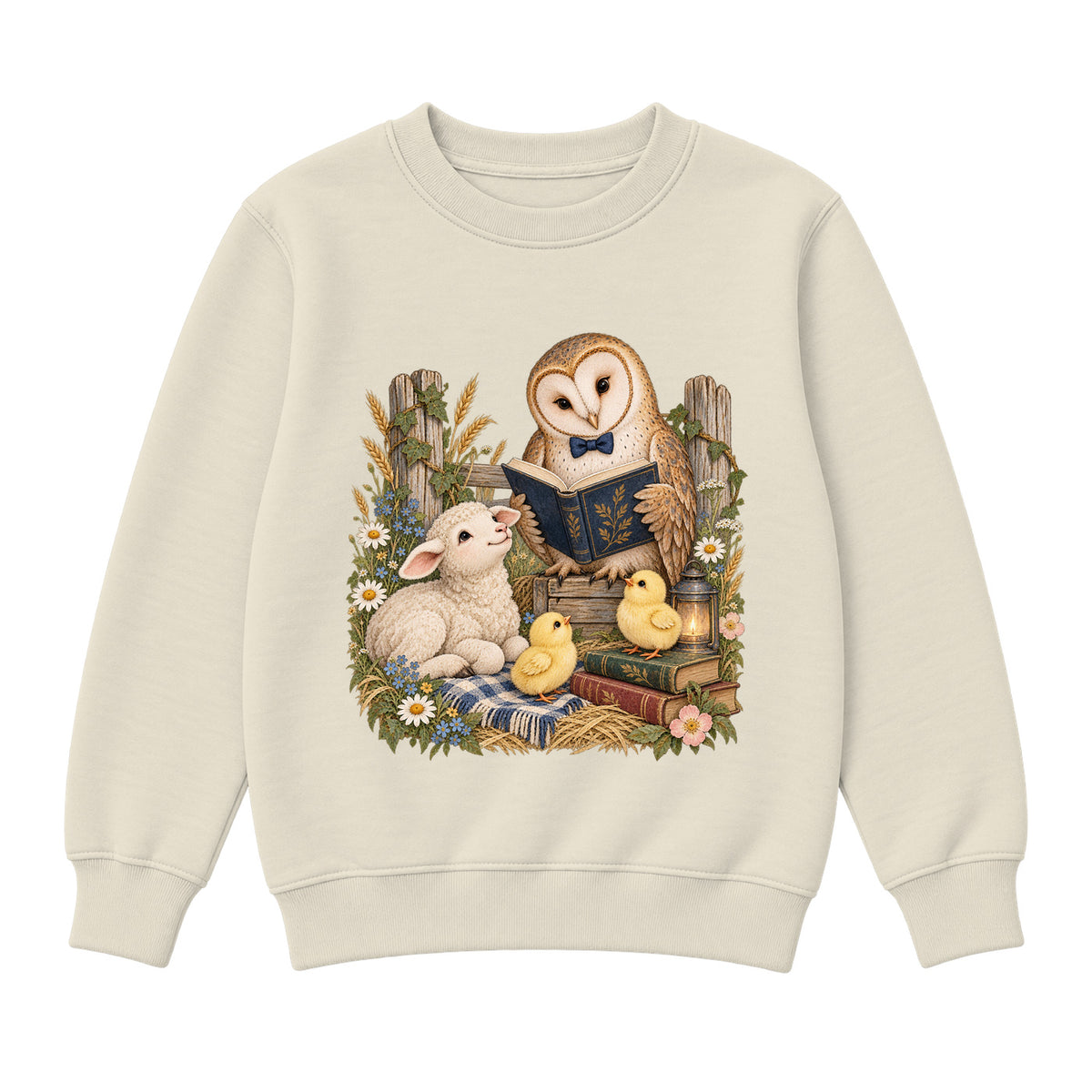 Storybook — Barnyard Book Club — Premium Youth Sweatshirt / Natural Heather