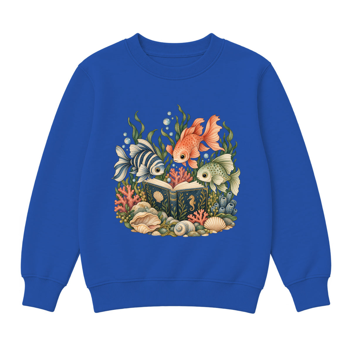 Storybook — Undersea Book Club — Classic Youth Sweatshirt / Royal