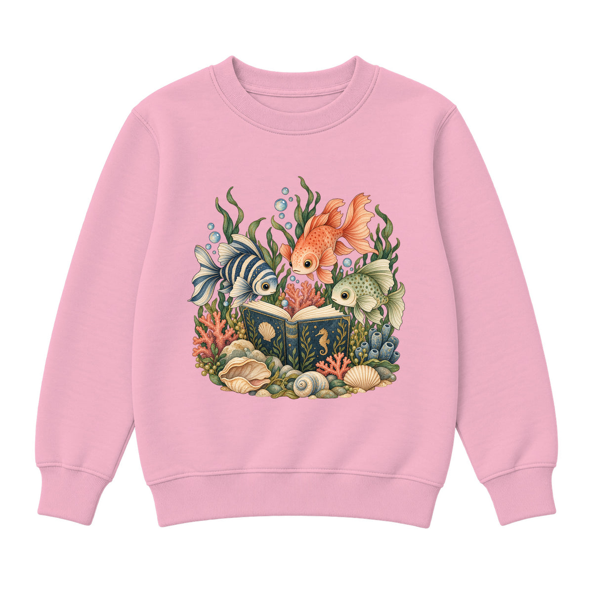 Storybook — Undersea Book Club — Premium Youth Sweatshirt / Pink