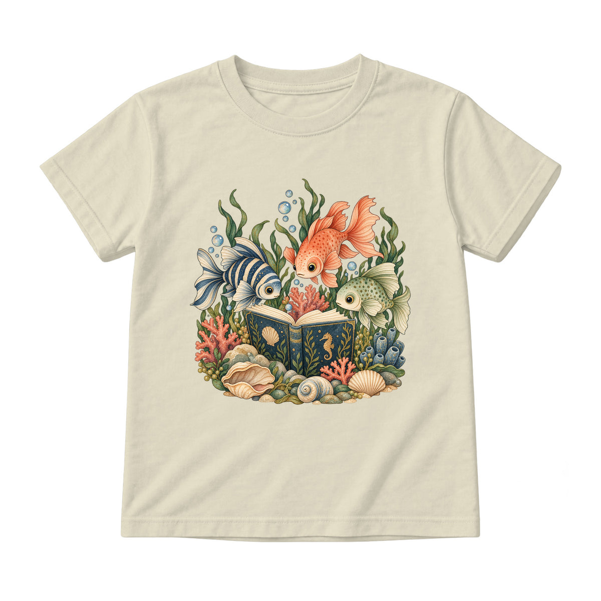 Storybook — Undersea Book Club — Youth T-Shirt / Natural