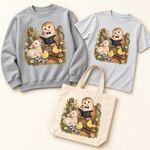 Storybook — Barnyard Book Club coordinated sweatshirt, T-shirt and canvas tote