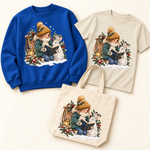 Storybook — Winter Reading Adventure coordinated sweatshirt, T-shirt and canvas tote