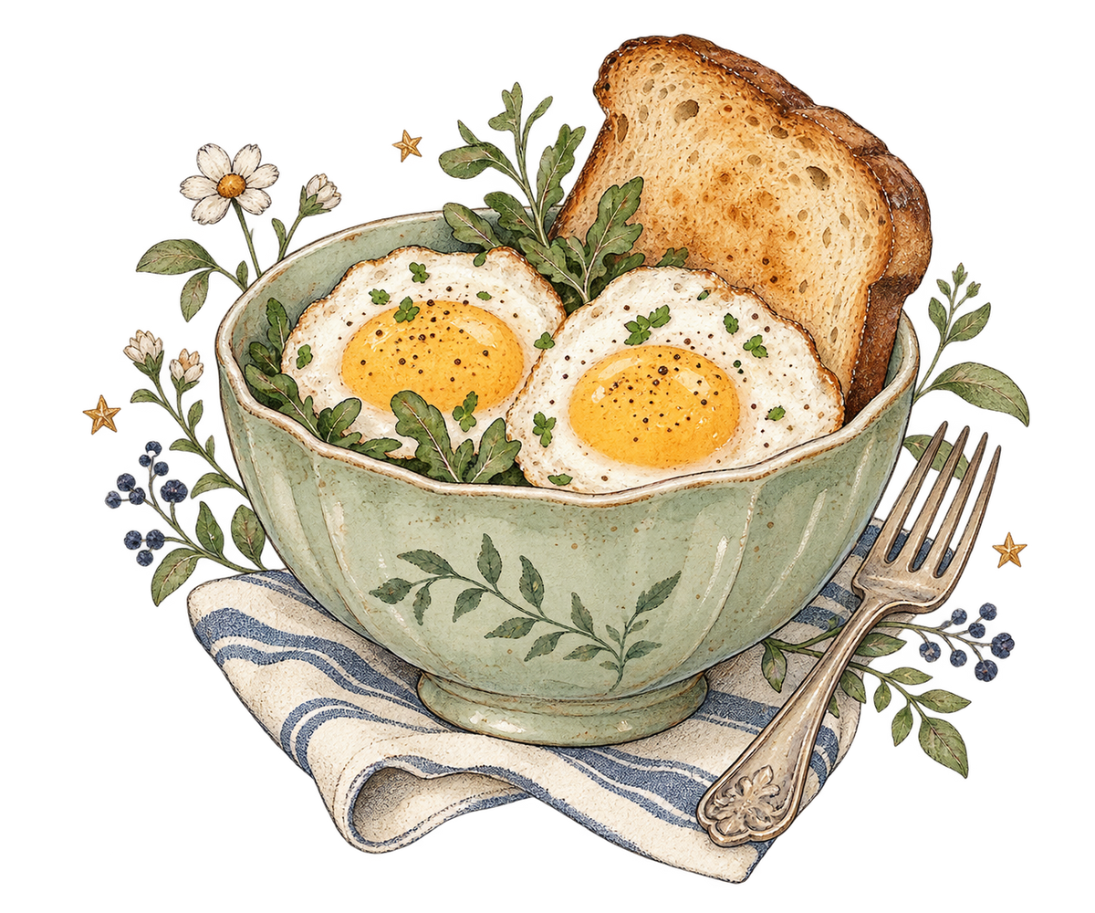 Storybook — Playful Breakfast original print artwork
