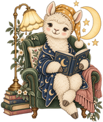 Storybook — Moonlight Alpaca Reader original print artwork
