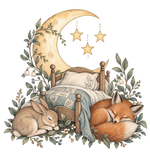 Storybook — Bedtime Woodland original print artwork