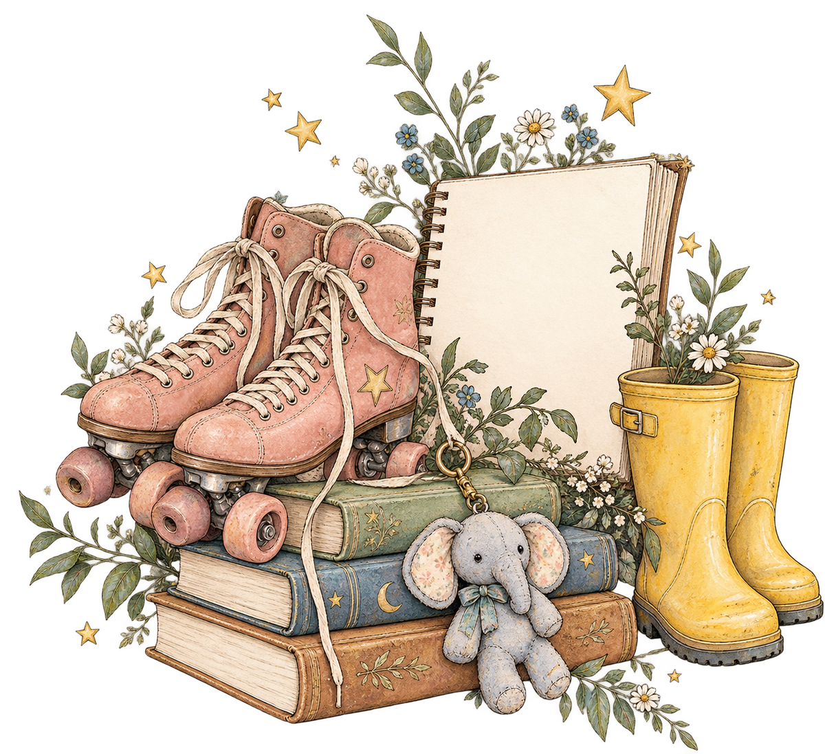 Storybook — Imaginative School Days original print artwork