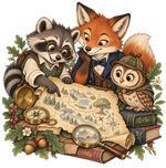 Storybook — Woodland Mystery Club original print artwork