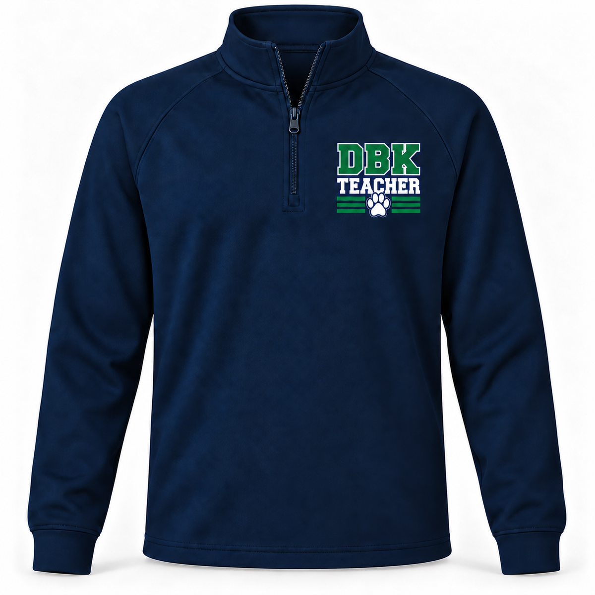 DBK Teacher Varsity Youth Quarter-Zip in True Navy