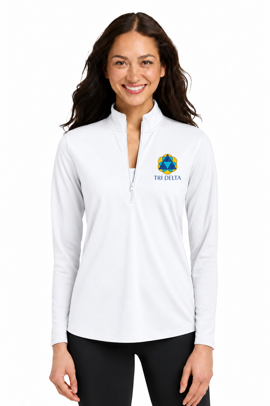 Tri Delta Eddie Bauer Fleece Quarter Zip