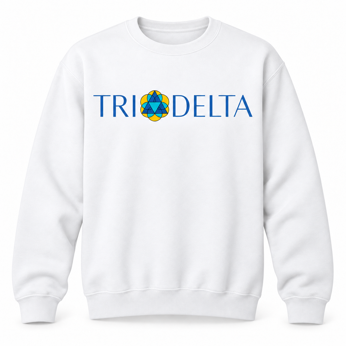 White Tri Delta Classic Crew Sweatshirt