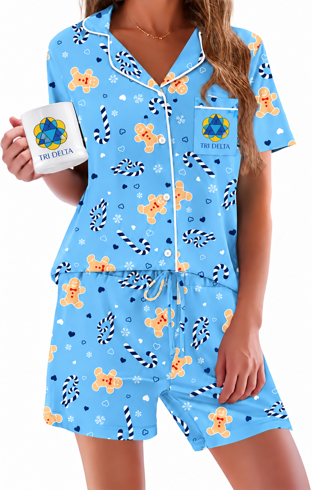 Tri Delta Soft Sleeptech Pajama Set