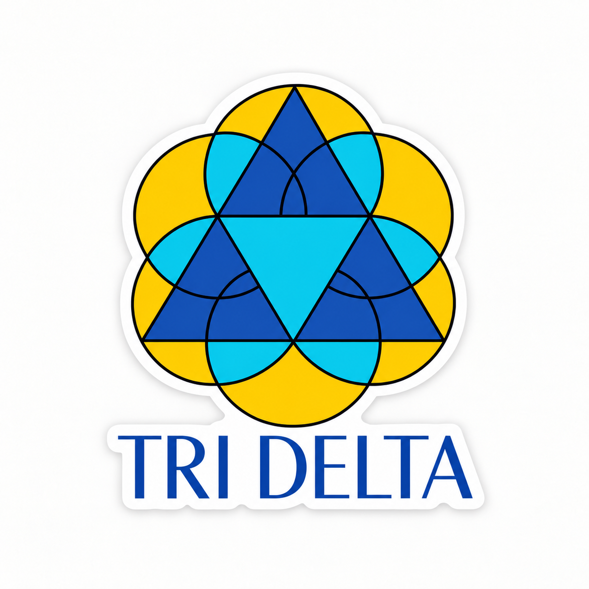Tri Delta Stickers