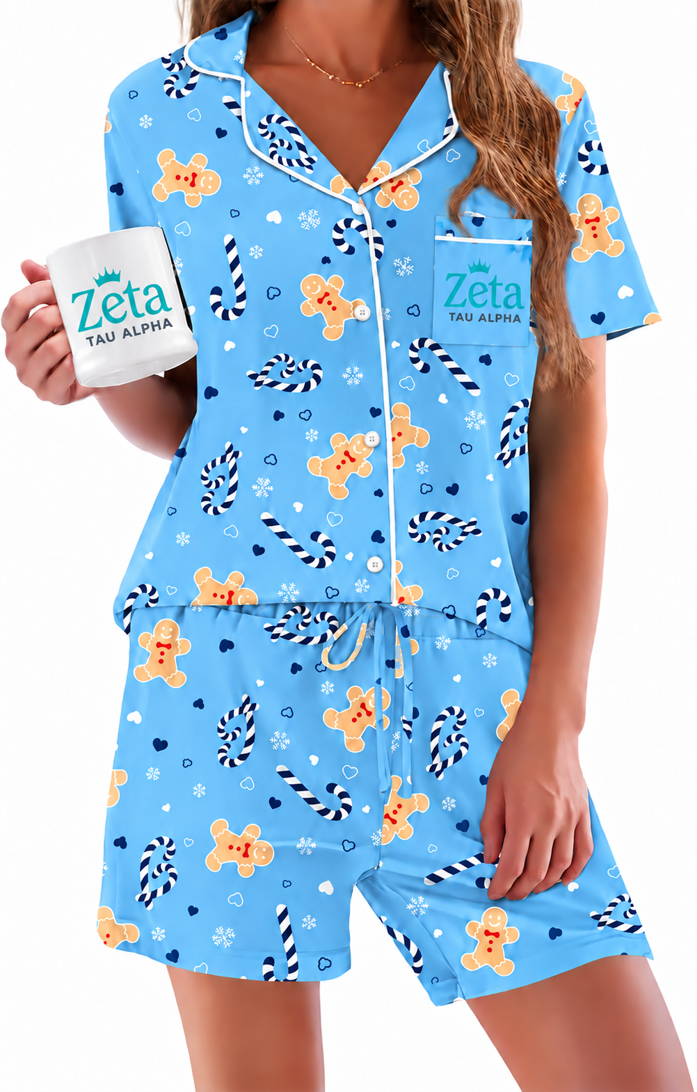 Zeta Tau Alpha Soft Sleeptech Pajama Set