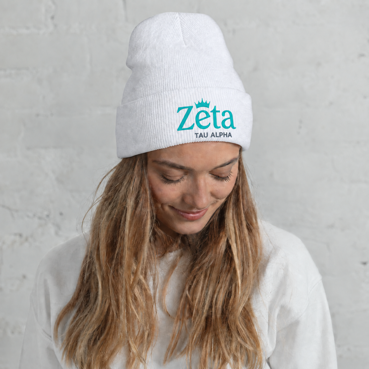 Zeta Tau Alpha Cuffed Beanie